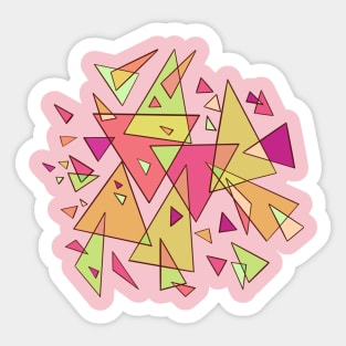 Triangle pink Sticker
